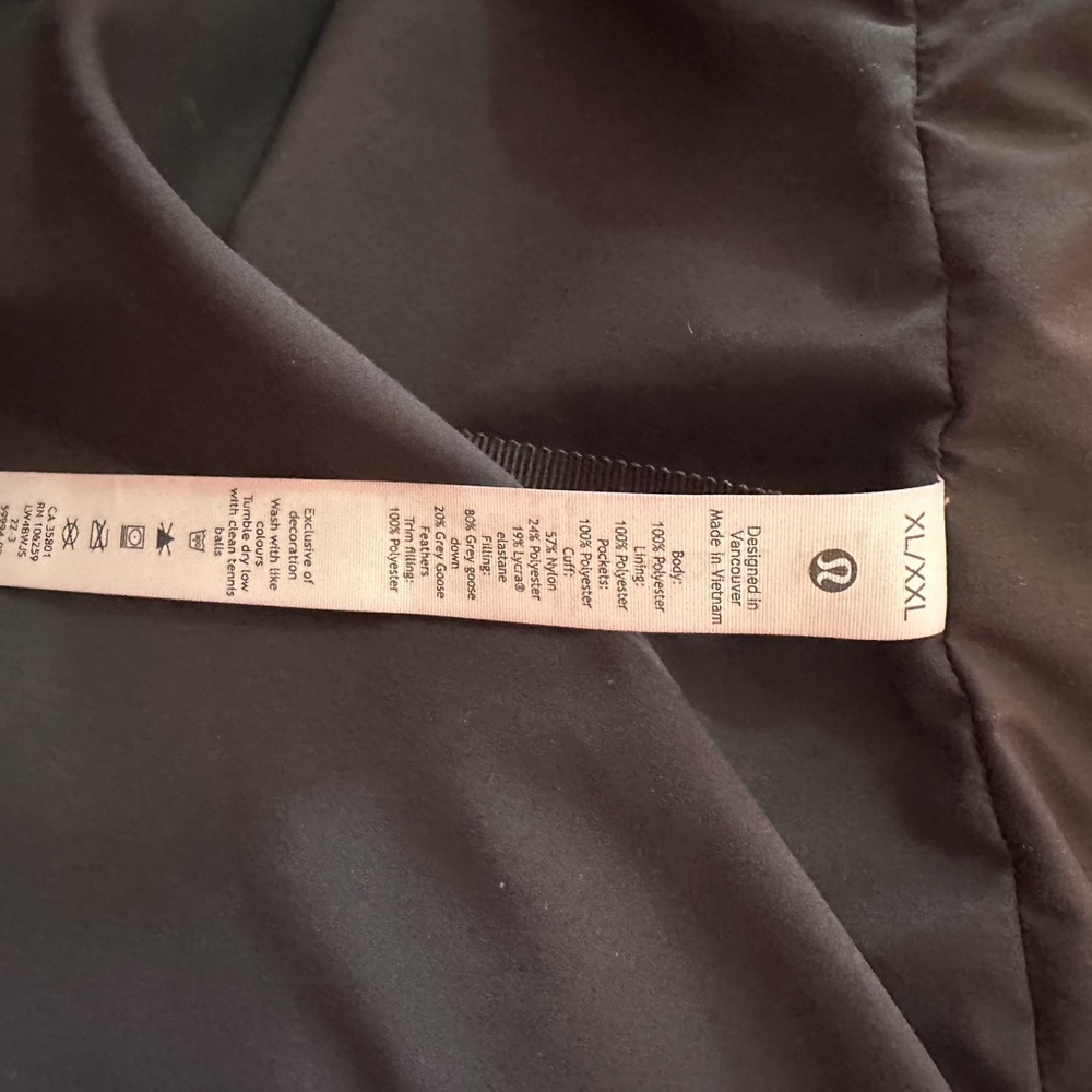 lululemon athletica Midnight Black Puffer Jacket - Picture 9 of 14